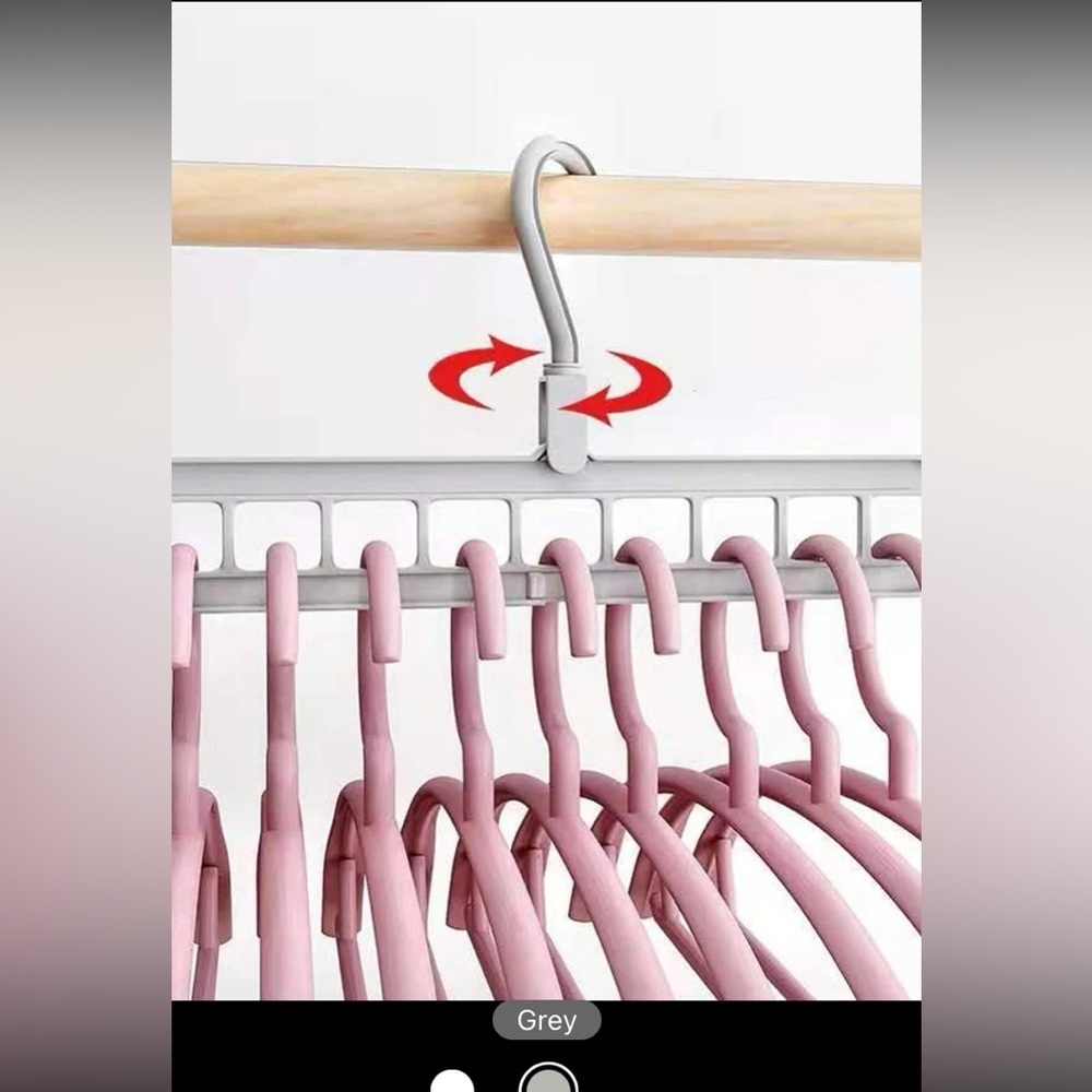 1pc Multifunction Clothes Hanger Storage Rack, 9 Hole Magic Clothes Hanger,